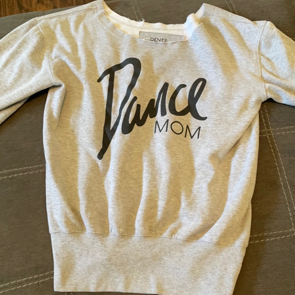80s style Dance Mom sweatshirt.